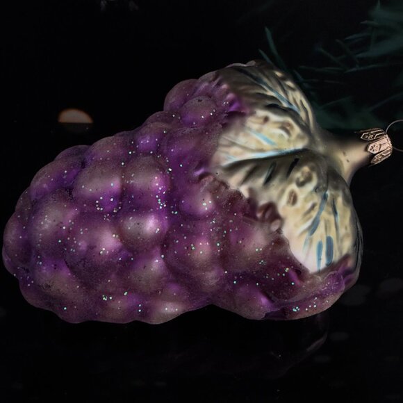 Christopher Radko Purple 'CLUSTER GRAPES' Christmas Ornament 5” Retired - Picture 3 of 4